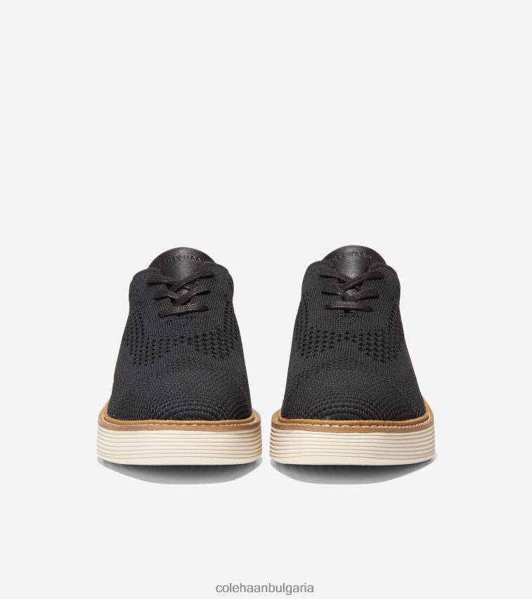 Cole Haan originalgrand платформа wingtip oxford Жени 84PB6Z216 черен стичлит-слонова кост обувки