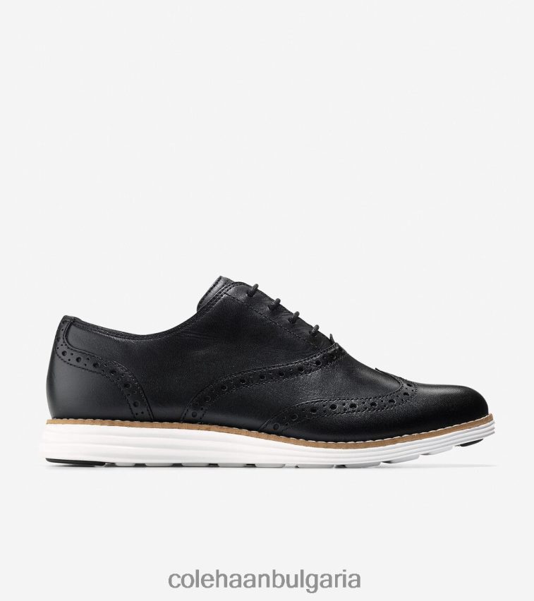 Cole Haan originalgrand wingtip oxford Жени 84PB6Z232 черно-оптично бяло обувки