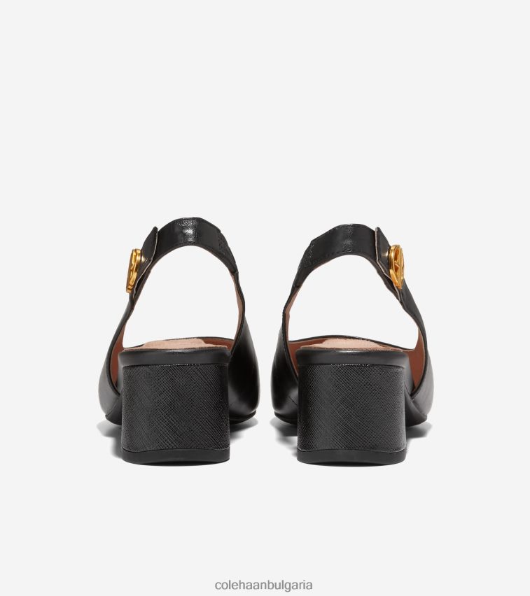 Cole Haan основната помпа с гръб 45 мм Жени 84PB6Z221 Черна кожа обувки