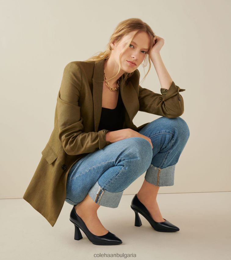 Cole Haan голяма амбиция йорк помпа Жени 84PB6Z228 черен обувки