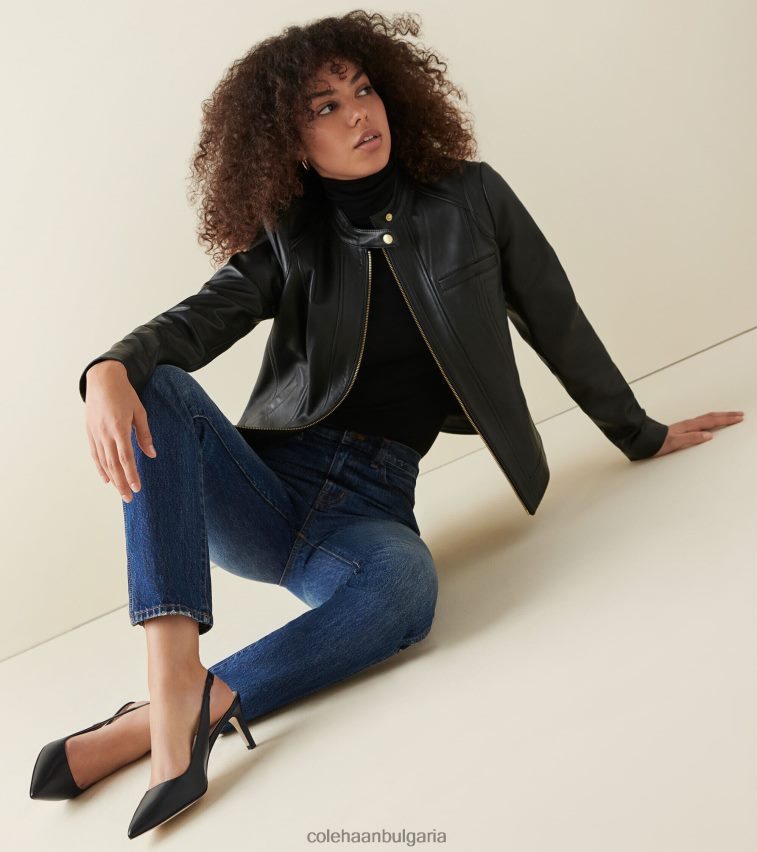 Cole Haan vandam прашка задна помпа Жени 84PB6Z152 черен обувки