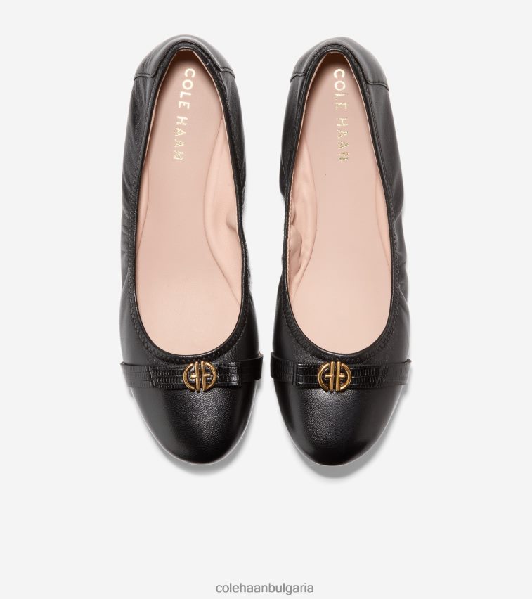 Cole Haan това лък балет Жени 84PB6Z129 черен обувки