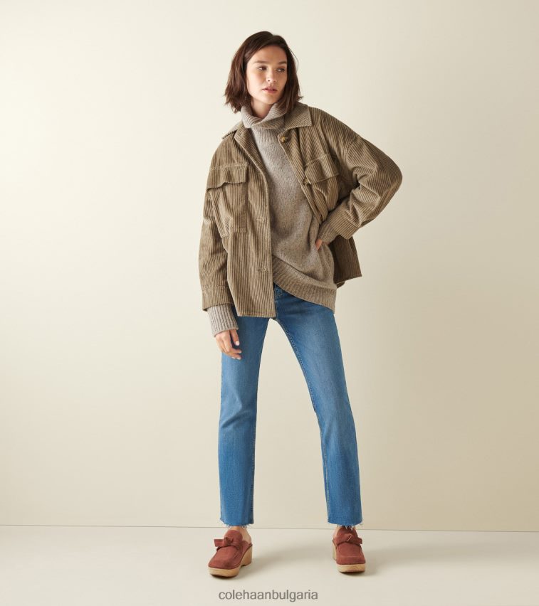 Cole Haan cloudfeel запушване Жени 84PB6Z209 секвоя велур обувки