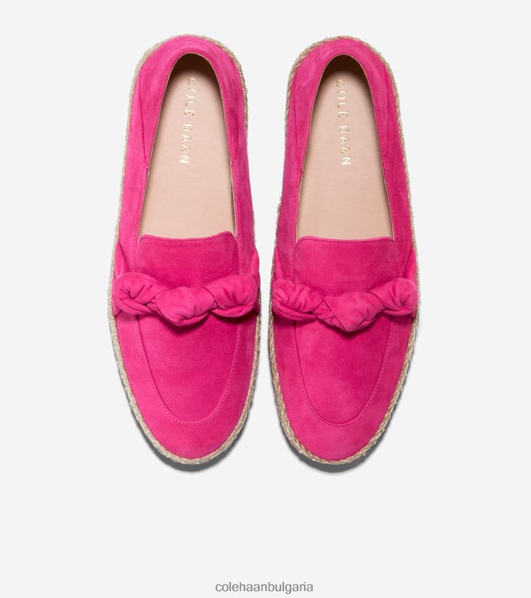 Cole Haan еспадрила с възли cloudfeel Жени 84PB6Z224 розов паунов велур обувки