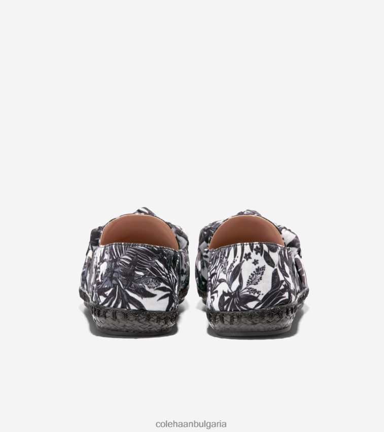 Cole Haan еспадрила с възли cloudfeel Жени 84PB6Z225 черно-слонова кост бевърли флорален принт обувки