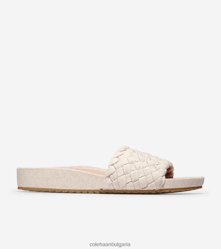 Cole Haan мояве сандали с пързалки Жени 84PB6Z47 естествен лен обувки