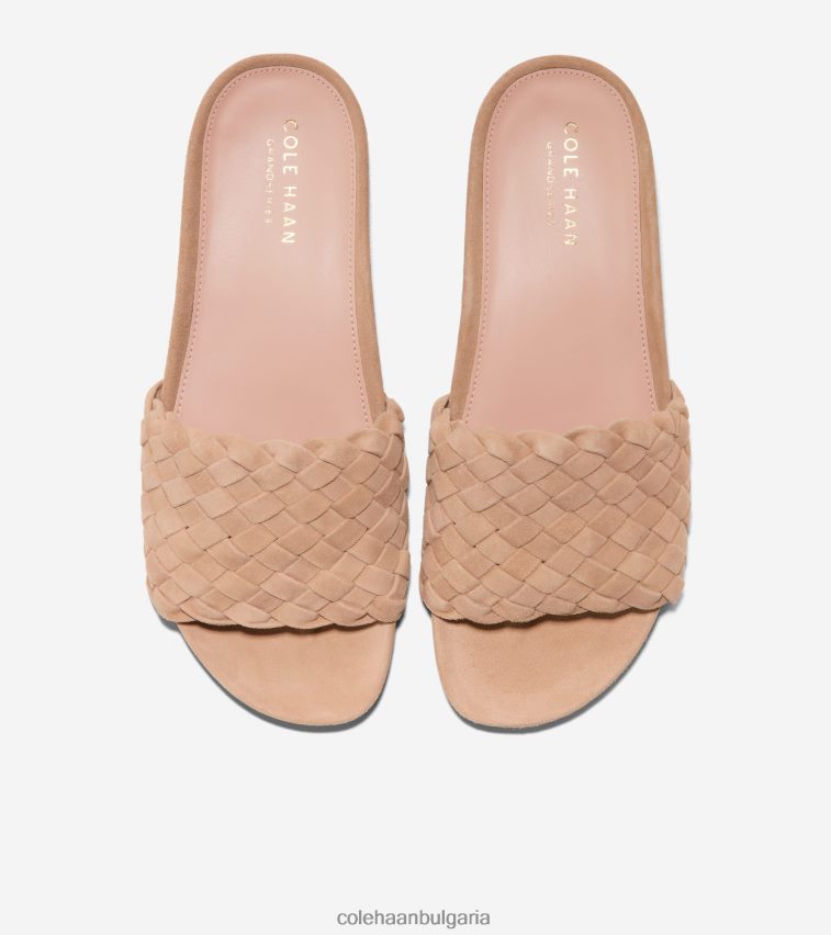 Cole Haan мояве сандали с пързалки Жени 84PB6Z49 руж тен велур обувки