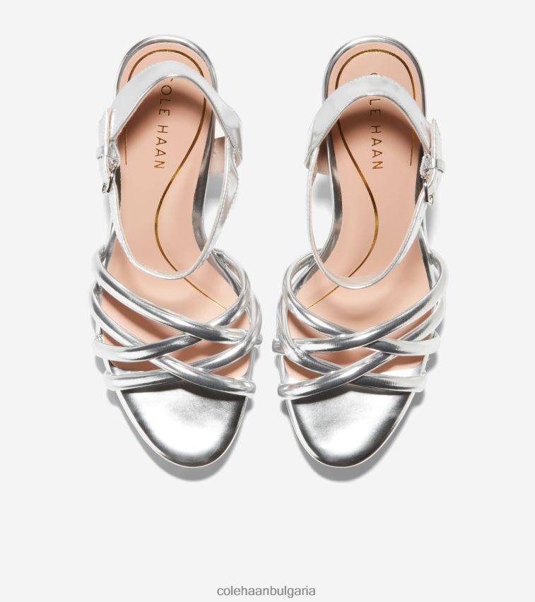 Cole Haan сандали на платформа Grove Жени 84PB6Z158 сребърен спекио обувки