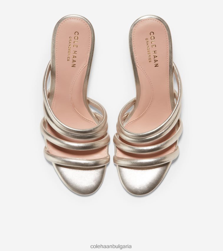 Cole Haan сандал adella Жени 84PB6Z144 златна кожа обувки