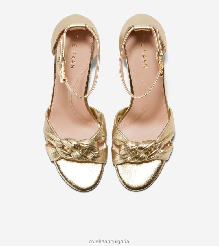 Cole Haan плетен сандал adella Жени 84PB6Z181 златна кожа обувки