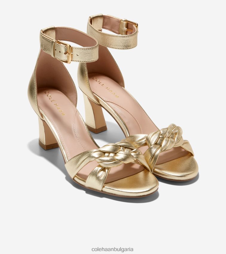 Cole Haan плетен сандал adella Жени 84PB6Z181 златна кожа обувки