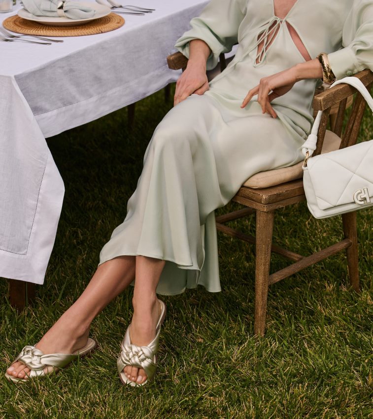 Cole Haan сандал с приплъзване anica lux Жени 84PB6Z191 злато обувки