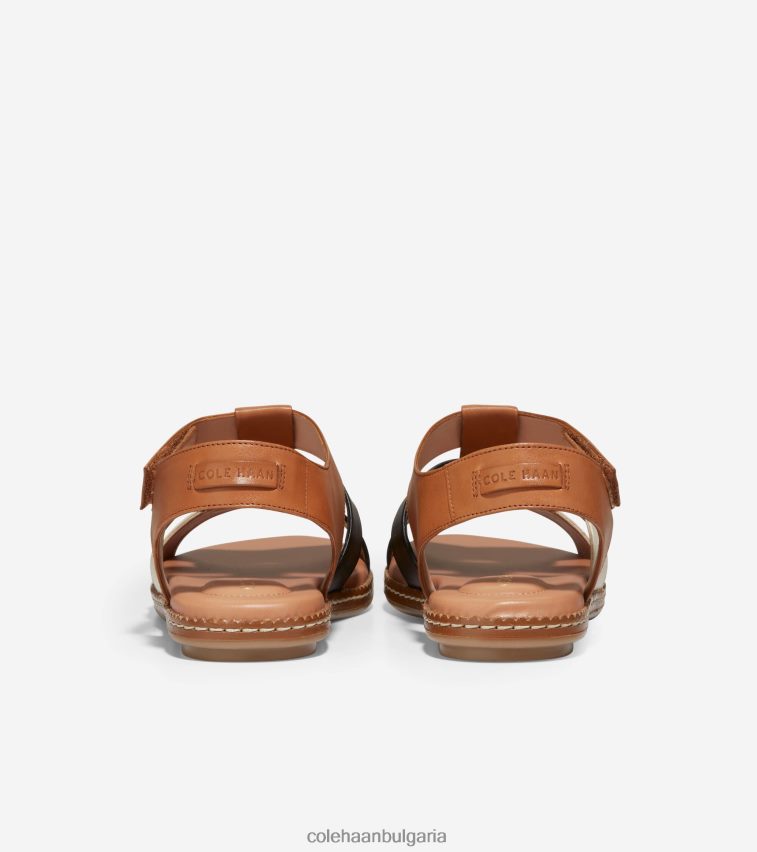 Cole Haan целодневен рибарски сандал cloudfeel Жени 84PB6Z161 пекан-черно-слонова кост обувки