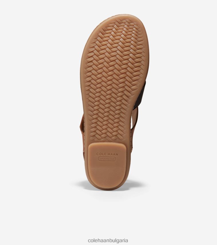 Cole Haan целодневен рибарски сандал cloudfeel Жени 84PB6Z161 пекан-черно-слонова кост обувки