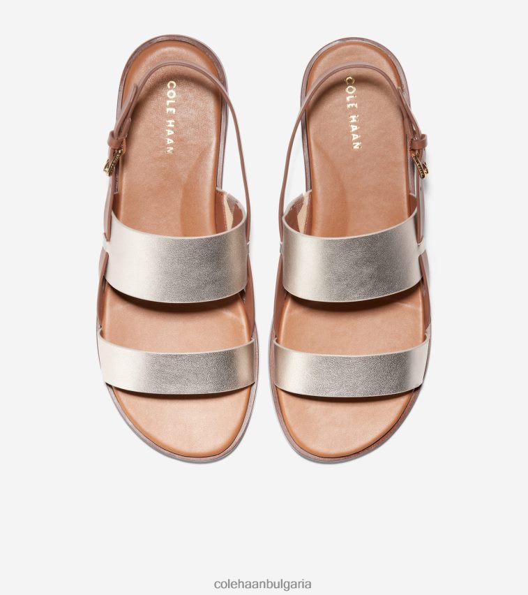 Cole Haan плоски сандали flynn Жени 84PB6Z81 меко златисто-медено обувки