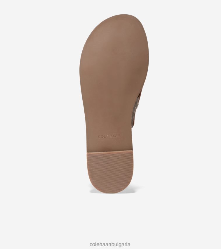 Cole Haan плоски сандали flynn Жени 84PB6Z81 меко златисто-медено обувки