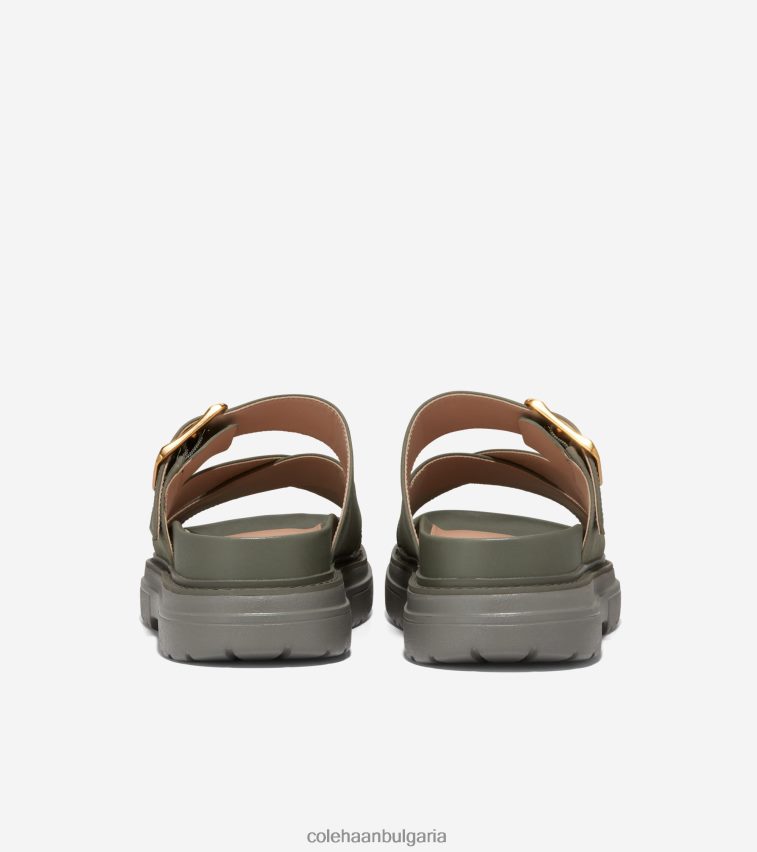 Cole Haan сандал с пързалка fraya Жени 84PB6Z1 чаени листа набук обувки