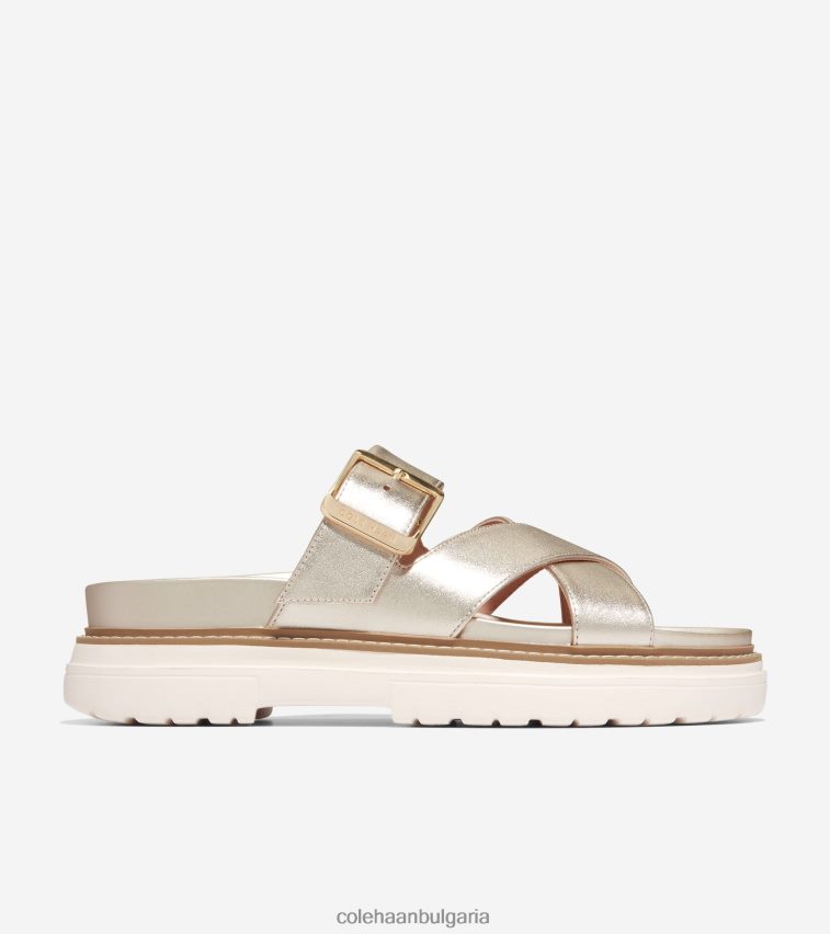 Cole Haan сандал с пързалка fraya Жени 84PB6Z3 меко злато обувки