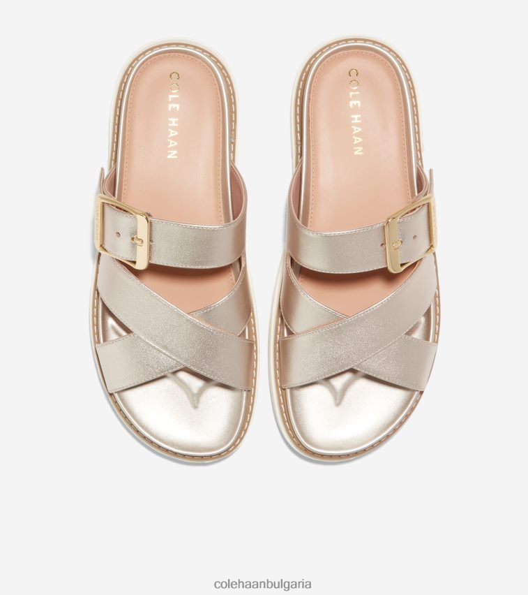 Cole Haan сандал с пързалка fraya Жени 84PB6Z3 меко злато обувки