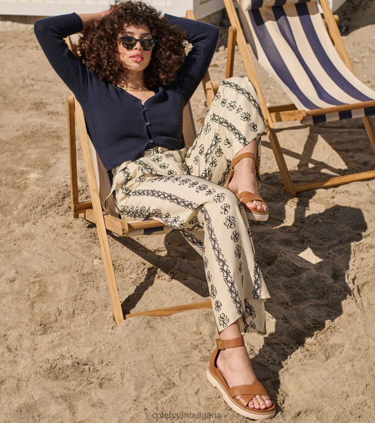 Cole Haan сандал fraya Жени 84PB6Z4 светло бежово обувки