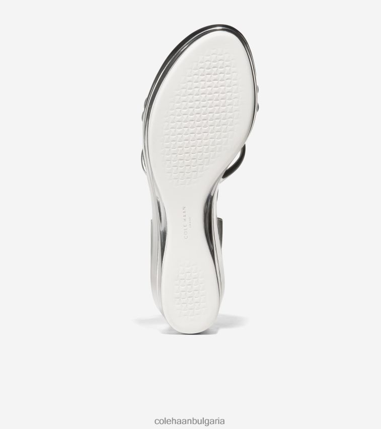 Cole Haan grand ambition addison плосък клин Жени 84PB6Z116 сребърен спекио обувки