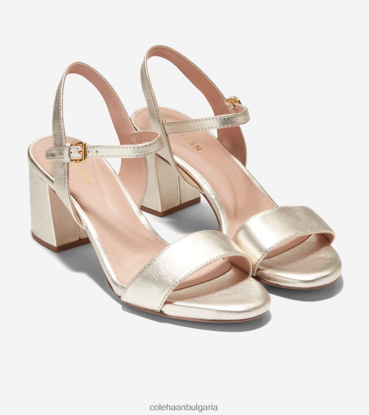 Cole Haan сандал с блокова пета josie Жени 84PB6Z74 злато обувки