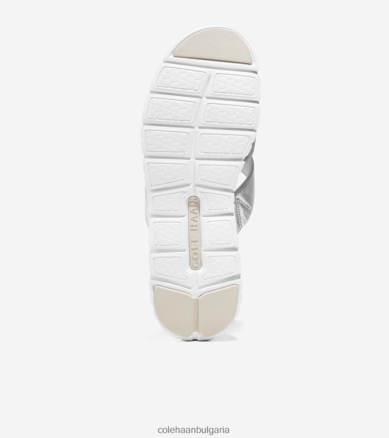 Cole Haan пързалка с прорези zerogrand Жени 84PB6Z195 сребърен талка обувки