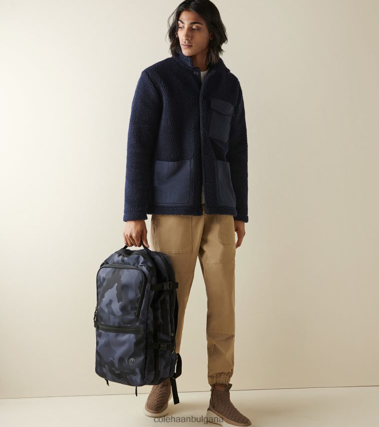 Cole Haan zerogrand 48 часова раница мъже 84PB6Z555 среднощен камуфлаж аксесоари