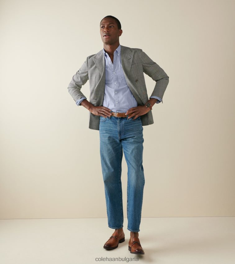 Cole Haan 32 мм перфориран колан Washington мъже 84PB6Z568 британски тен аксесоари