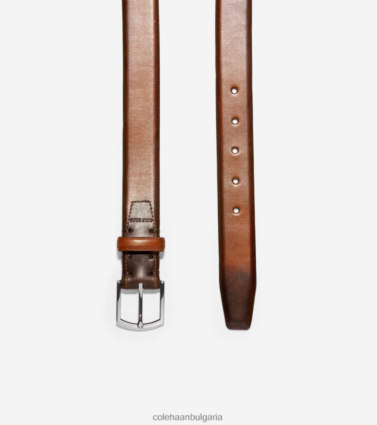 Cole Haan колан от полирана кожа lewis 32 мм мъже 84PB6Z565 британски тен аксесоари