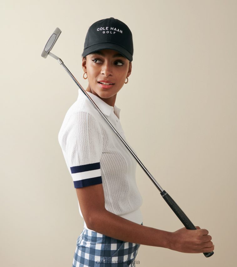 Cole Haan памучна шапка за голф мъже 84PB6Z502 черен аксесоари