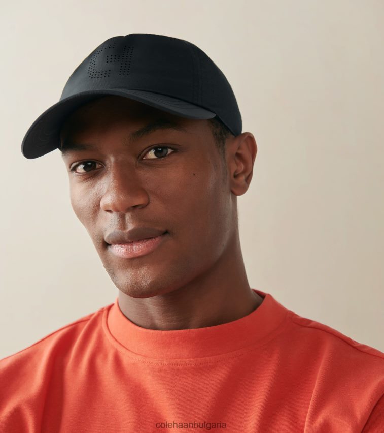 Cole Haan бейзболна шапка с бродирано лого мъже 84PB6Z579 черен аксесоари