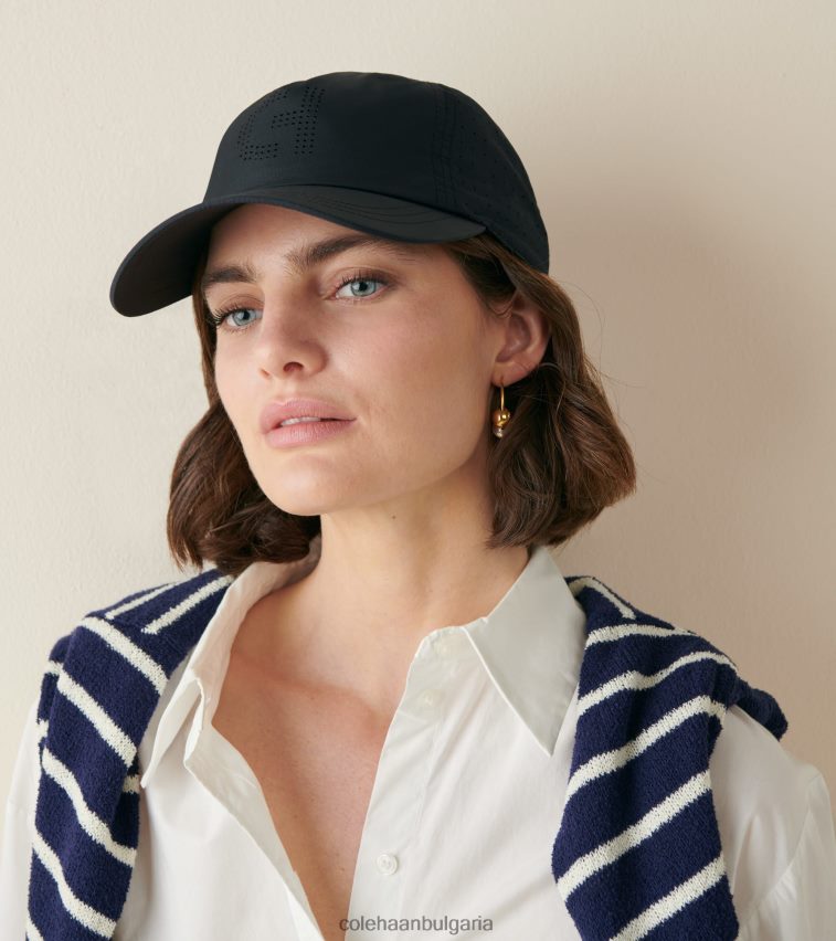 Cole Haan бейзболна шапка с бродирано лого мъже 84PB6Z579 черен аксесоари