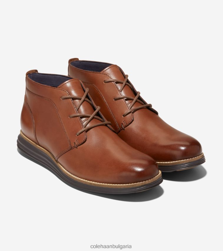 Cole Haan оригинална ботуш Grand Chukka мъже 84PB6Z468 woodbury-тъмно печено обувки