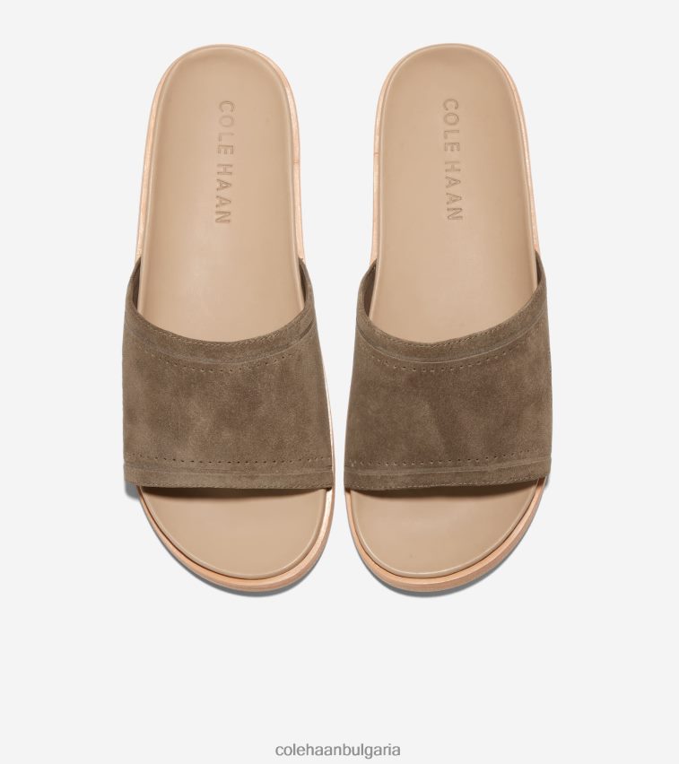 Cole Haan модерни класически сандали с пързалки мъже 84PB6Z251 трюфел-демитасе обувки