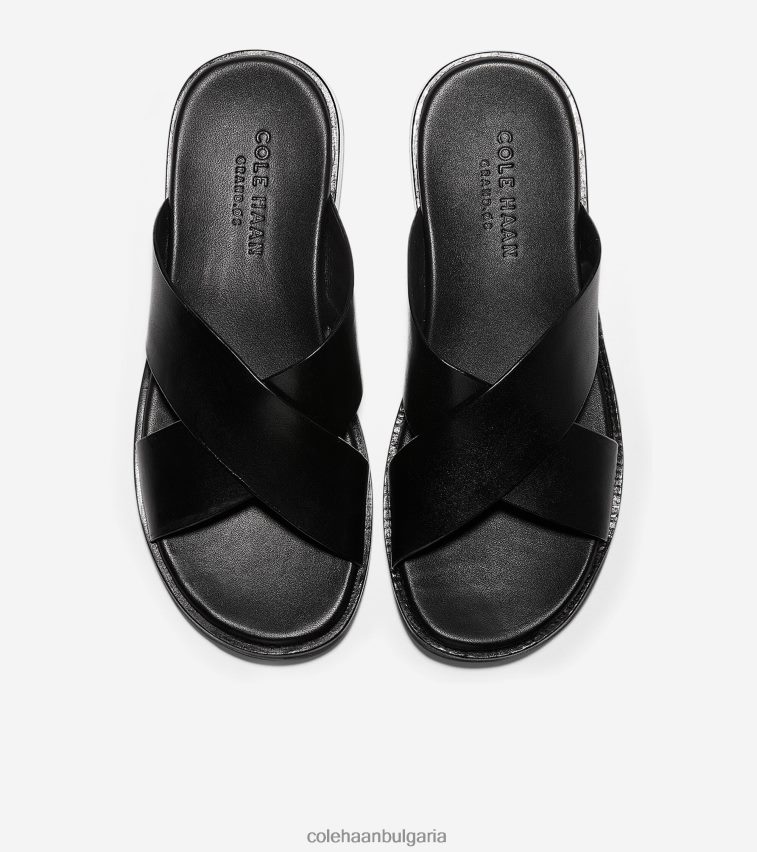 Cole Haan кръстосани сандали goldwyn 2.0 мъже 84PB6Z341 черен гладък обувки