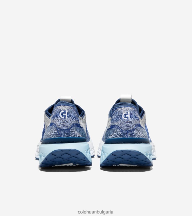 Cole Haan 5. маратонки за бягане Zerogrand embrostitch мъже 84PB6Z459 лапис синьо-златисто синтез-оптично бяло обувки