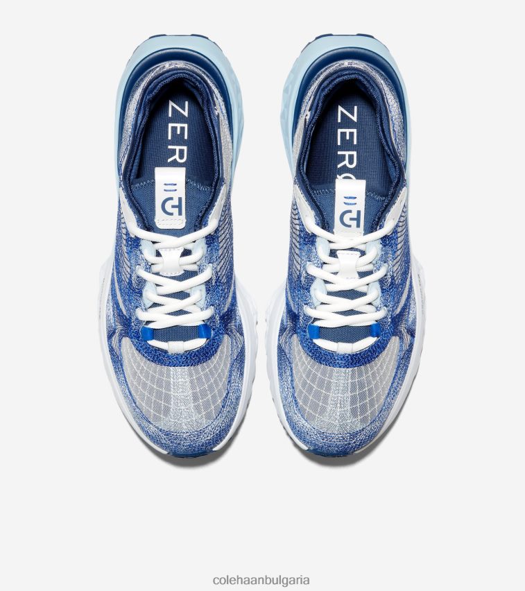 Cole Haan 5. маратонки за бягане Zerogrand embrostitch мъже 84PB6Z459 лапис синьо-златисто синтез-оптично бяло обувки