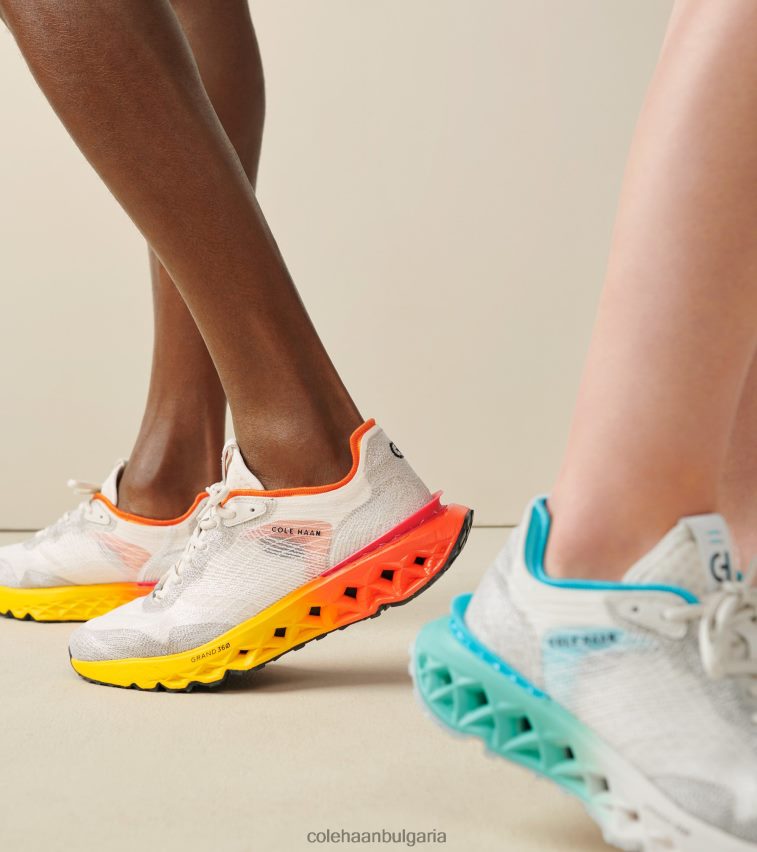 Cole Haan 5. маратонки за бягане Zerogrand embrostitch мъже 84PB6Z461 сливане на бреза-слонова кост-злато обувки