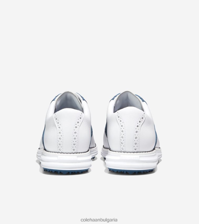 Cole Haan оригинална обувка за голф със седло мъже 84PB6Z469 оптично бяло знаме синьо-морско сако обувки