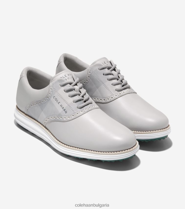 Cole Haan оригинална обувка за голф със седло мъже 84PB6Z471 микрочип-сугравица-оптика бяло-трекинг зелено обувки