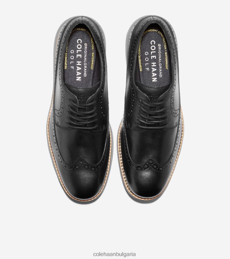 Cole Haan оригинална голф обувка Grand мъже 84PB6Z407 черен-натурален-тих нюанс обувки