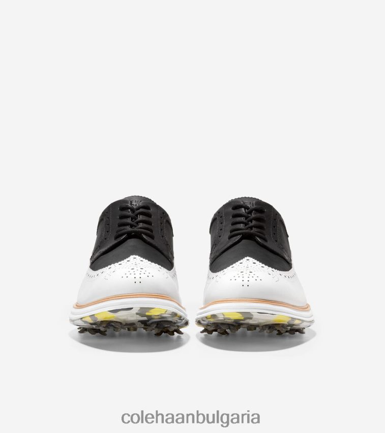 Cole Haan оригинална голф обувка grand tour мъже 84PB6Z484 черно-оптично бяло обувки
