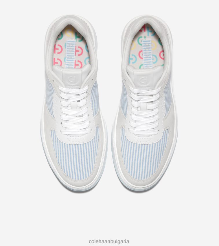 Cole Haan кросоувър кецове grandpro мъже 84PB6Z308 син звънец seersucker обувки