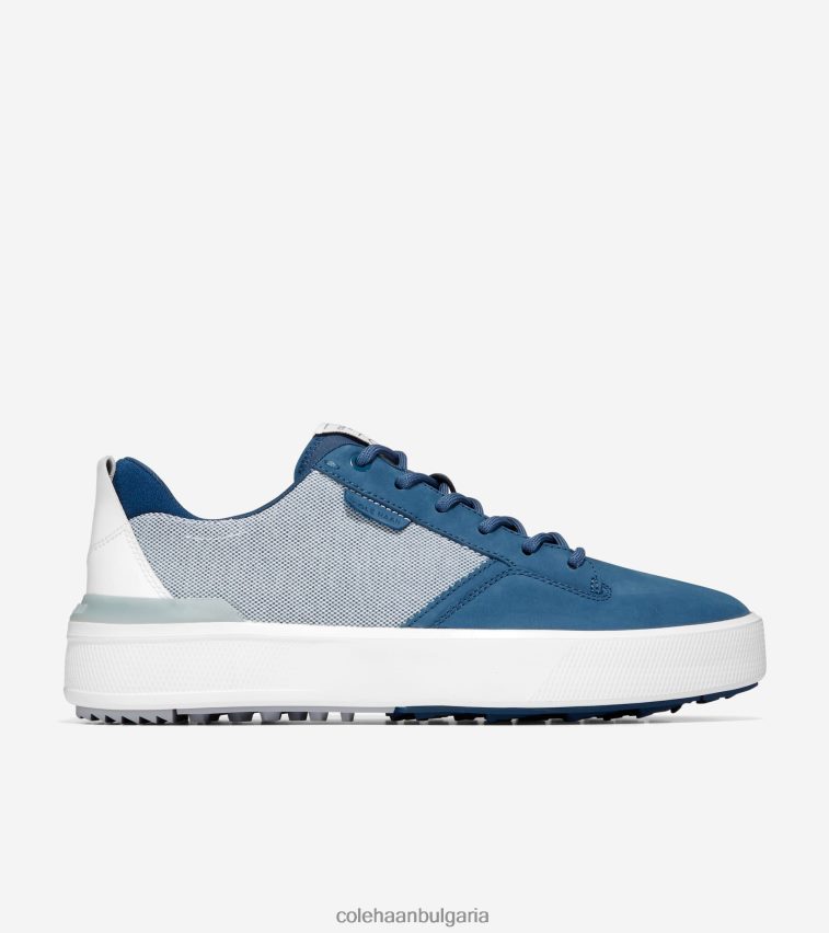 Cole Haan обувка за голф grandpro crew мъже 84PB6Z403 знаме син оптичен бял микро чип обувки