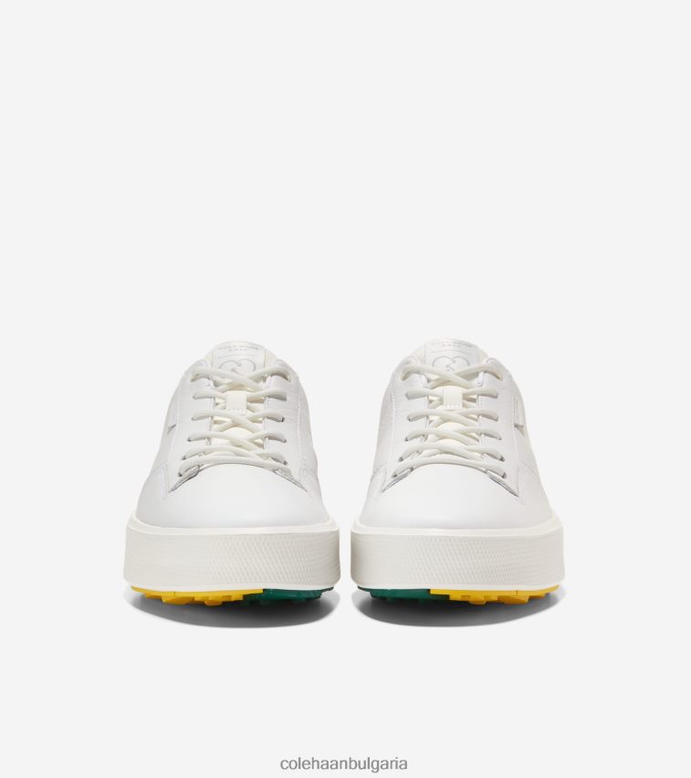Cole Haan обувка за голф grandpro crew мъже 84PB6Z405 бяла кожа-авантюрин обувки