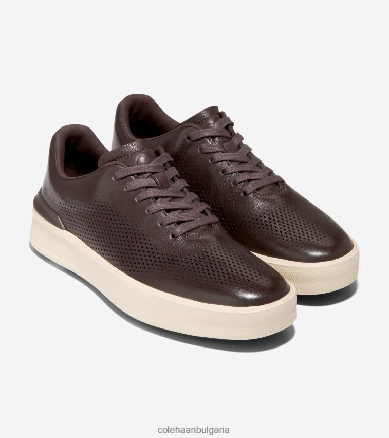 Cole Haan grandpro crew лазерни маратонки мъже 84PB6Z480 черен шоколад-слонова кост-сира обувки