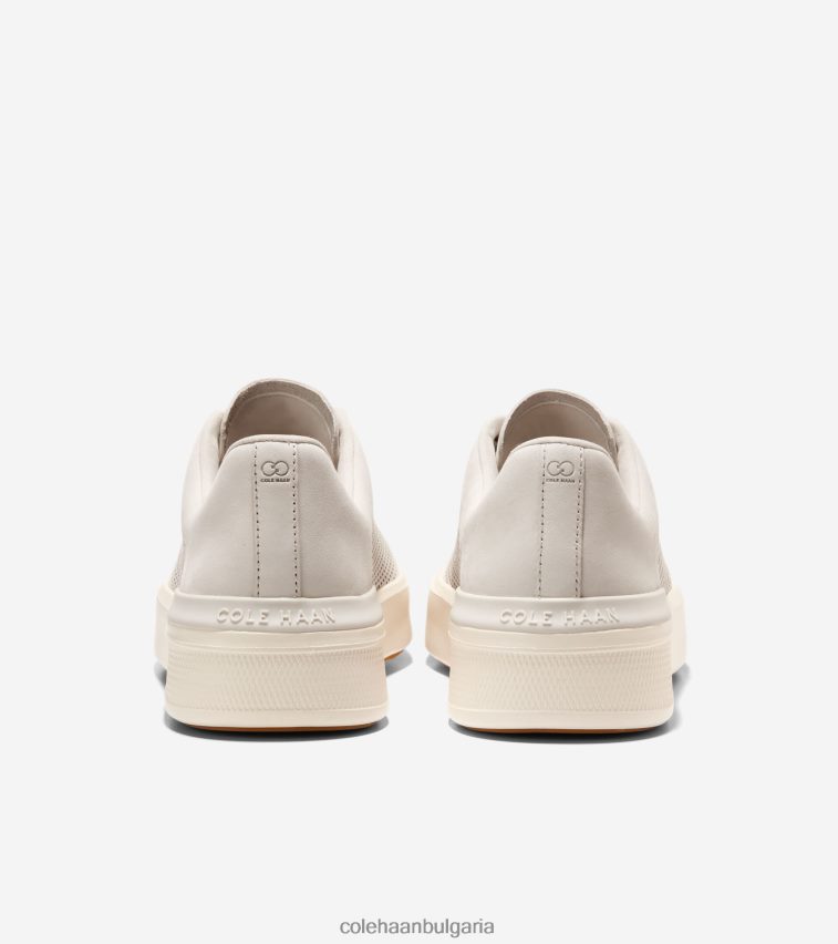 Cole Haan grandpro crew лазерни маратонки мъже 84PB6Z481 сребърна бреза-слонова кост-гума обувки