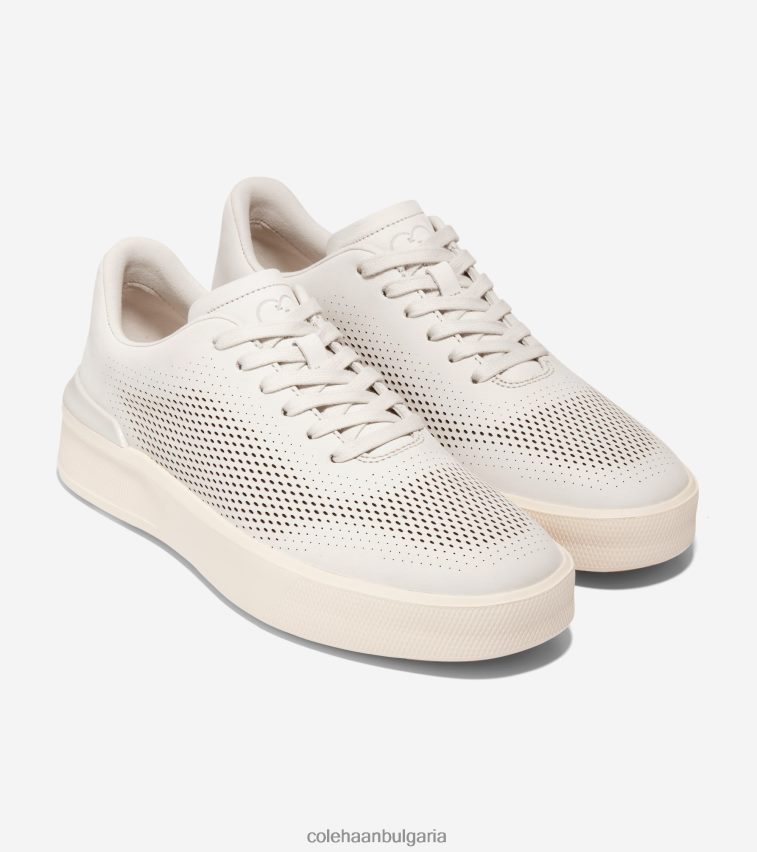 Cole Haan grandpro crew лазерни маратонки мъже 84PB6Z481 сребърна бреза-слонова кост-гума обувки