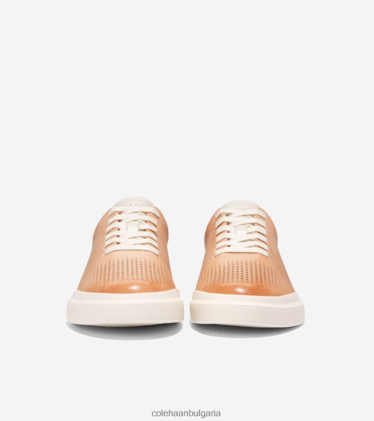 Cole Haan grandpro rally лазерно изрязани маратонки мъже 84PB6Z262 ечемик бежово-слонова кост обувки